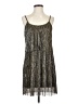 Audrey 3+1 Metallic Silver Cocktail Dress Size S - photo 1