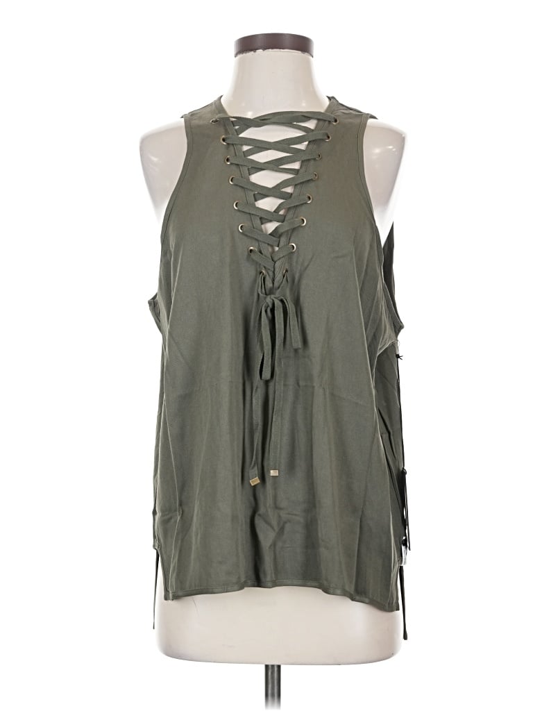 Pre-owned One X Oneteaspoon Sleeveless Blouse In Green