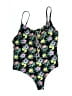 ASOS Floral Black One Piece Swimsuit Size 6 - photo 1