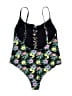 ASOS Floral Black One Piece Swimsuit Size 6 - photo 2