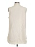 J. Peterman 100% Silk Ivory Sleeveless Silk Top Size 12 - photo 2