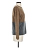 James Perse 100% Cashmere Color Block Brown Cashmere Pullover Sweater Size Sm (1) - photo 4