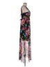 Connected Apparel 100% Polyester Floral Black Cocktail Dress Size 8 - photo 4