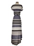 Caslon Stripes Gray Casual Dress Size XS - photo 2
