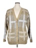Cyrus Plaid Tan Cardigan Size XL - photo 1