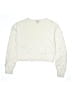 Crewcuts 100% Cotton Solid Ivory Pullover Sweater Size 14 - 15 - photo 1