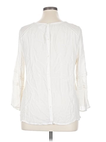 Caslon 3/4 Sleeve Blouse (view 2)