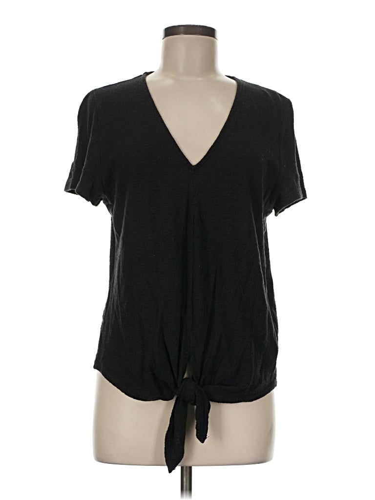 Pre-owned Texture & Thread Madewell Short Sleeve T-shirt In Black