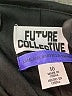 Future Collective Metallic Black Casual Pants Size 10 - photo 7