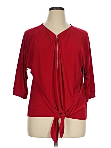 NY Collection 3/4 Sleeve Blouse (view 1)