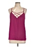 Express 100% Polyester Burgundy Tank Top Size L - photo 1