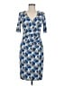 Boden Print Blue Cocktail Dress Size 8 - photo 1