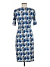 Boden Print Blue Cocktail Dress Size 8 - photo 2
