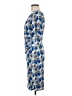 Boden Print Blue Cocktail Dress Size 8 - photo 5