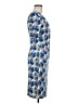 Boden Print Blue Cocktail Dress Size 8 - photo 4