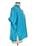Glam 100% Polyester Blue Short Sleeve T-Shirt Size M - photo 4