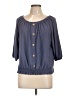 W5 Blue 3/4 Sleeve Blouse Size L - photo 1