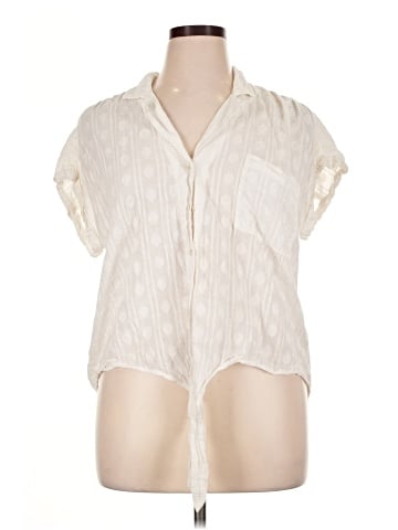 Pilcro Short Sleeve Blouse (view 1)