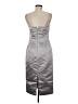 Donna Morgan 100% Polyester Metallic Silver Cocktail Dress Size 6 - photo 2