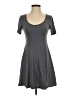Alya Solid Gray Casual Dress Size S - photo 1