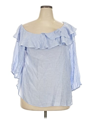 City Chic 3/4 Sleeve Blouse (view 1)