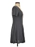 Alya Solid Gray Casual Dress Size S - photo 4