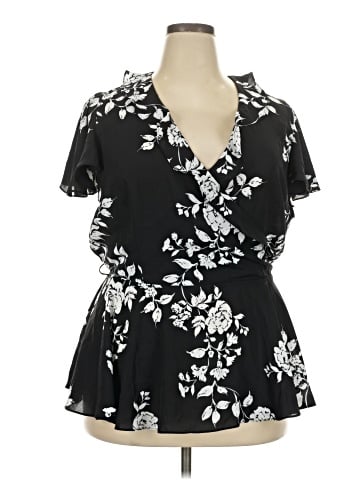 City Chic Short Sleeve Blouse (view 1)