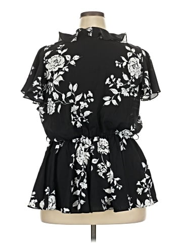 City Chic Short Sleeve Blouse (view 2)