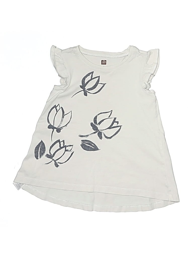Pre-owned Tea Kids' Sleeveless T-shirt In Ivory