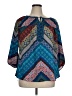 New Directions 100% Polyester Blue Teal 3/4 Sleeve Blouse Size 1X - photo 1