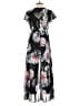 Adrianna Papell 100% Polyester Floral Black Jumpsuit Size 2 - photo 2