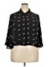 Boutique + 100% Polyester Black 3/4 Sleeve Blouse Size 2X Plus - photo 1