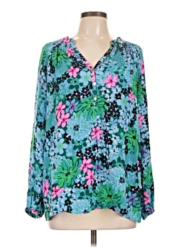 Lilly Pulitzer Long Sleeve Silk Top (view 1)