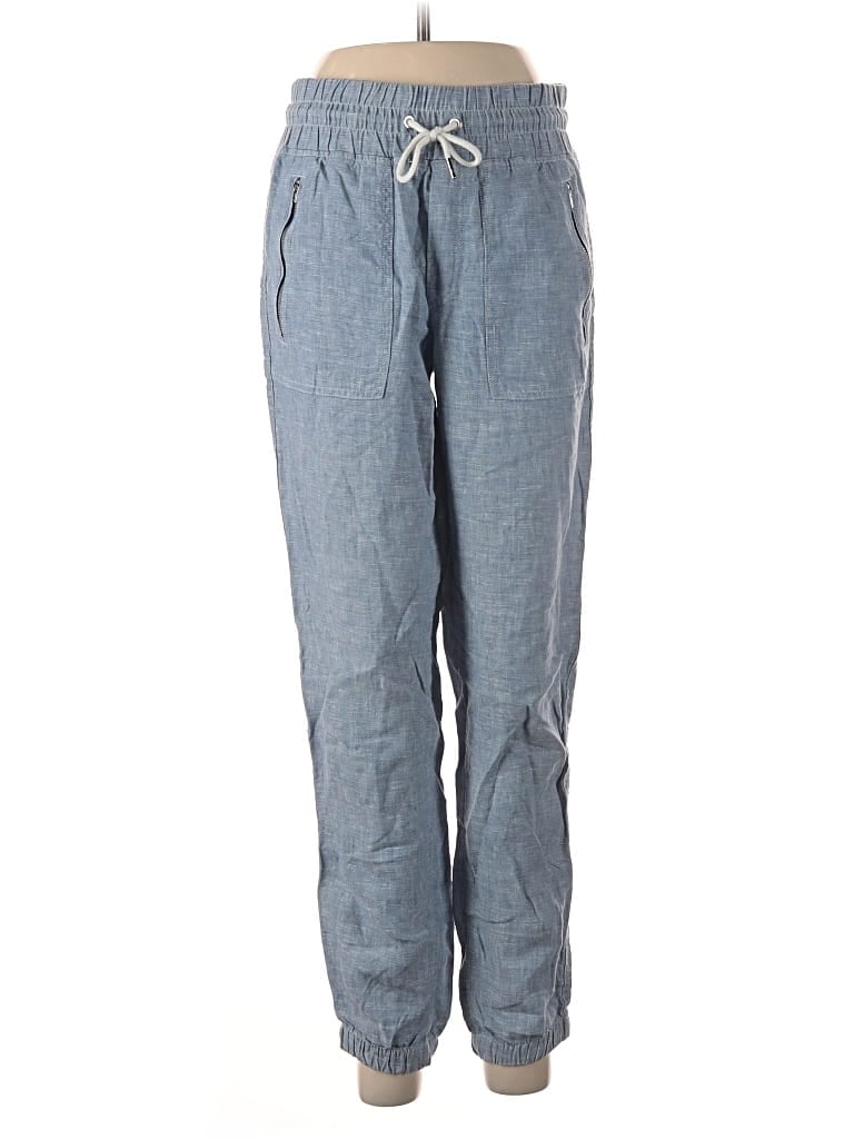Pre-owned Athleta Linen Pants In Blue