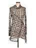Frank Lyman Design Houndstooth Silver Cocktail Dress Size 10 - photo 1