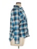 Passport 100% Polyester Plaid Blue Long Sleeve Blouse Size XL - photo 4