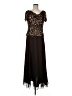 Jkara 100% Polyester Solid Brown Cocktail Dress Size 8 (petite) - photo 1