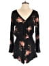 Mimi Chica 100% Rayon Floral Black Romper Size M - photo 1