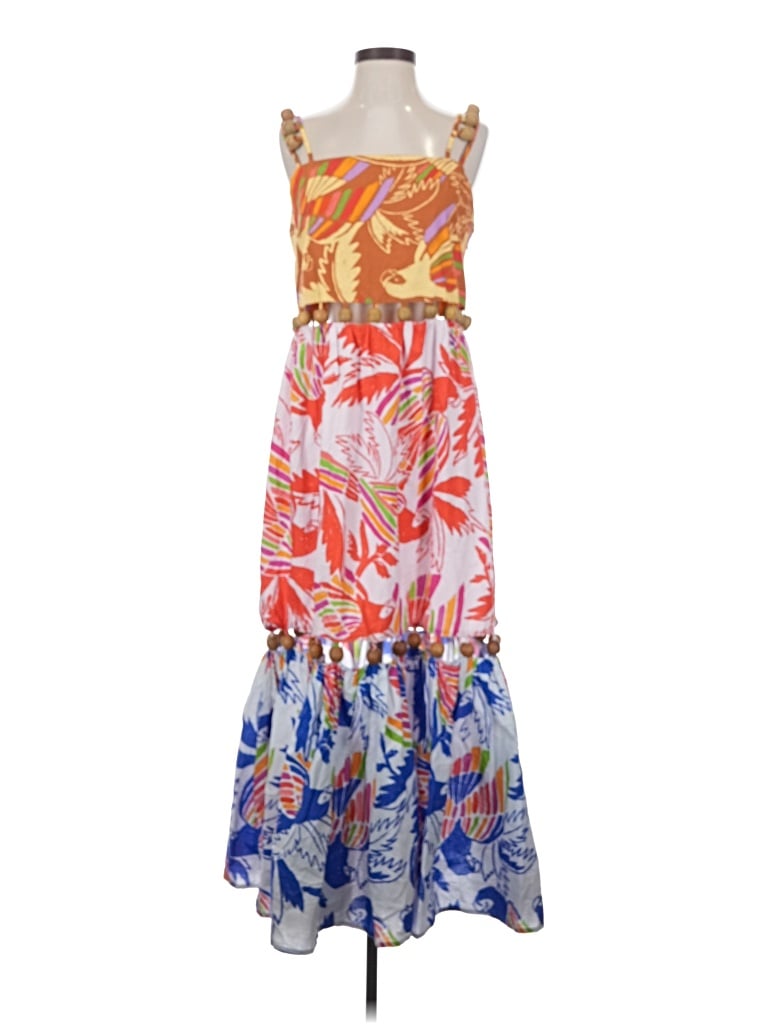 Pre-owned Farm Rio Casual Dress In Orange