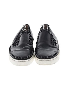 Christian Louboutin Leather Pik Boat Slip-On Sneakers (view 2)