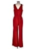 Crystal Sky Solid Red Jumpsuit Size L - photo 2