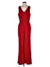 Crystal Sky Solid Red Jumpsuit Size L - photo 1