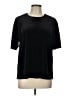 Susan Graver Black Short Sleeve Top Size L - photo 1