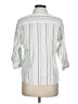 Columbia Stripes Ivory 3/4 Sleeve Button-Down Shirt Size M - photo 2