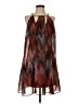 Thalia Sodi 100% Polyester Chevron-herringbone Brown Cocktail Dress Size S - photo 1