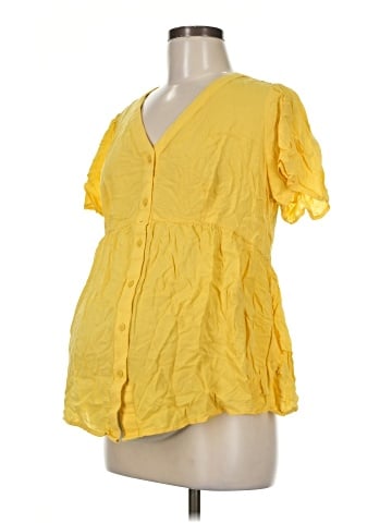 Isabel Maternity Short Sleeve Blouse (view 1)