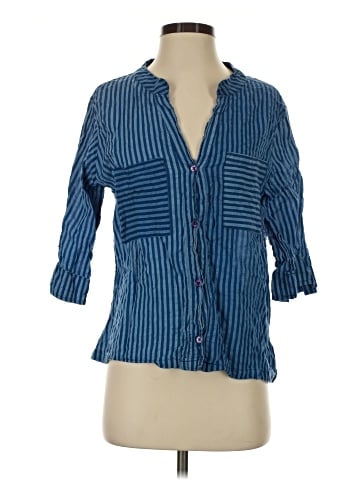 Soft Surroundings 3/4 Sleeve Button-Down Shirt (view 1)