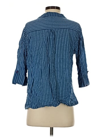 Soft Surroundings 3/4 Sleeve Button-Down Shirt (view 2)