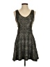 Soprano Metallic Gray Cocktail Dress Size S - photo 1