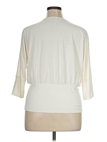 Green Envelope 3/4 Sleeve Top (view 2)